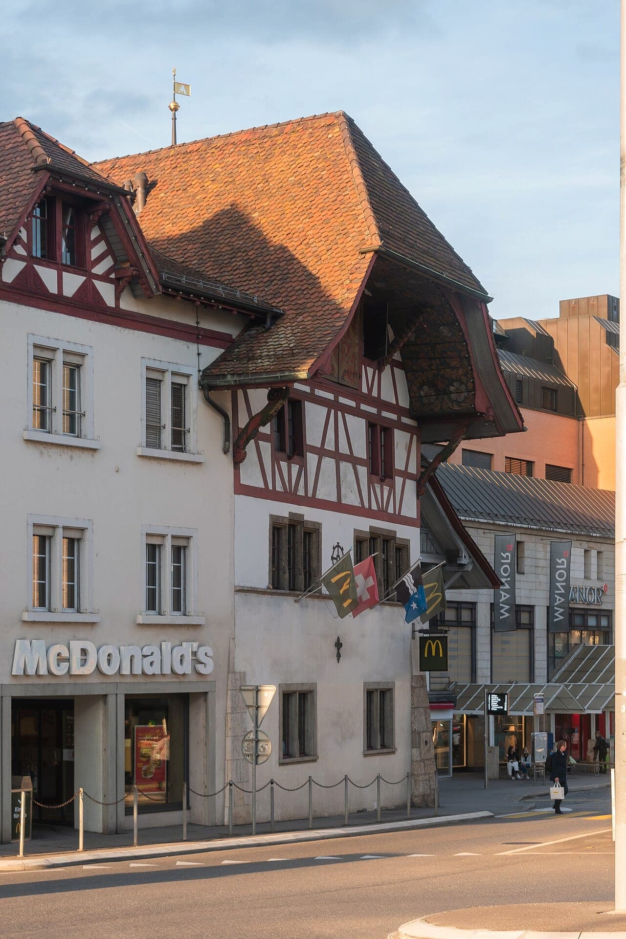 Vue de Aarau, canton de Argovie