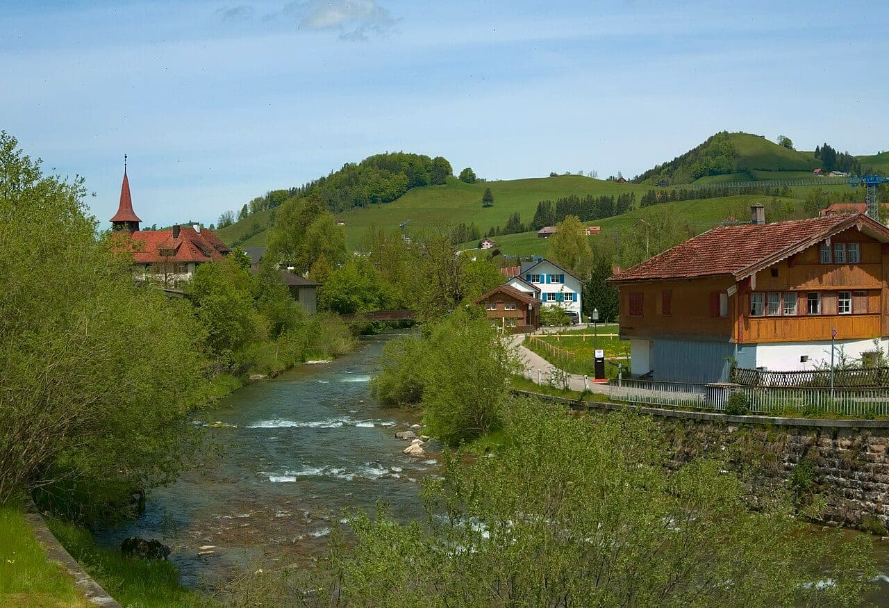 Vue de Appenzell, canton de Appenzell Rhodes-Intérieures