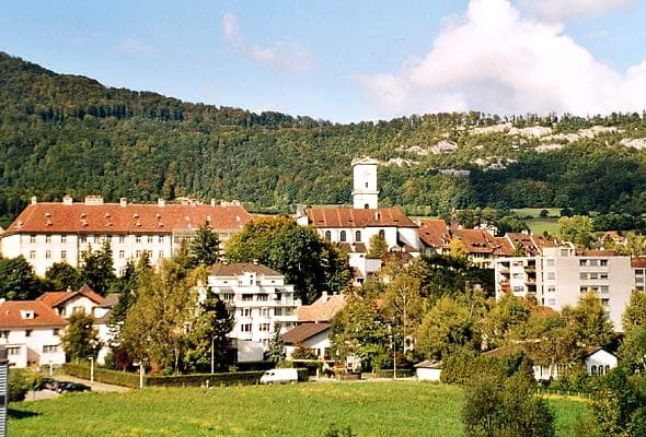 Vue de Delémont, canton de Jura