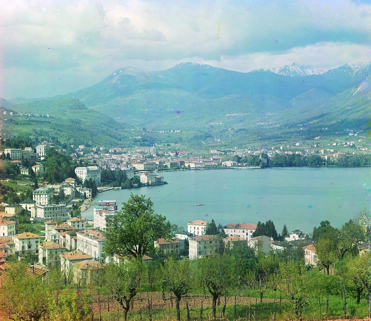 Vue de Bellinzone, canton de Tessin